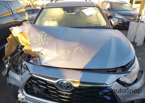 2020 Toyota Highlander Hybrid Limited из США, поврежденный, VIN 5TDYARAH3LS001458